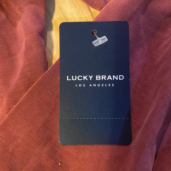 Lucky Brand Faux Wrap V-Neck with Side Tie - Picture 8 of 11